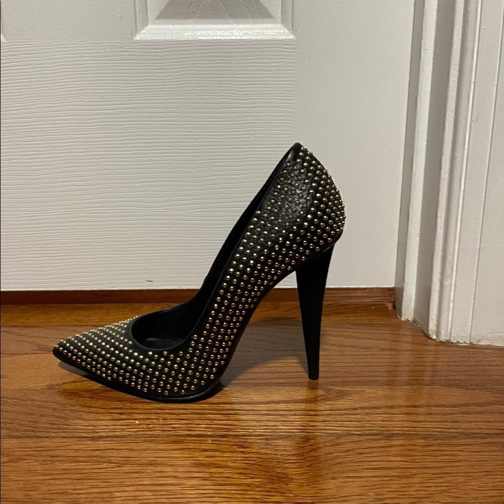 Gold studded pumps  